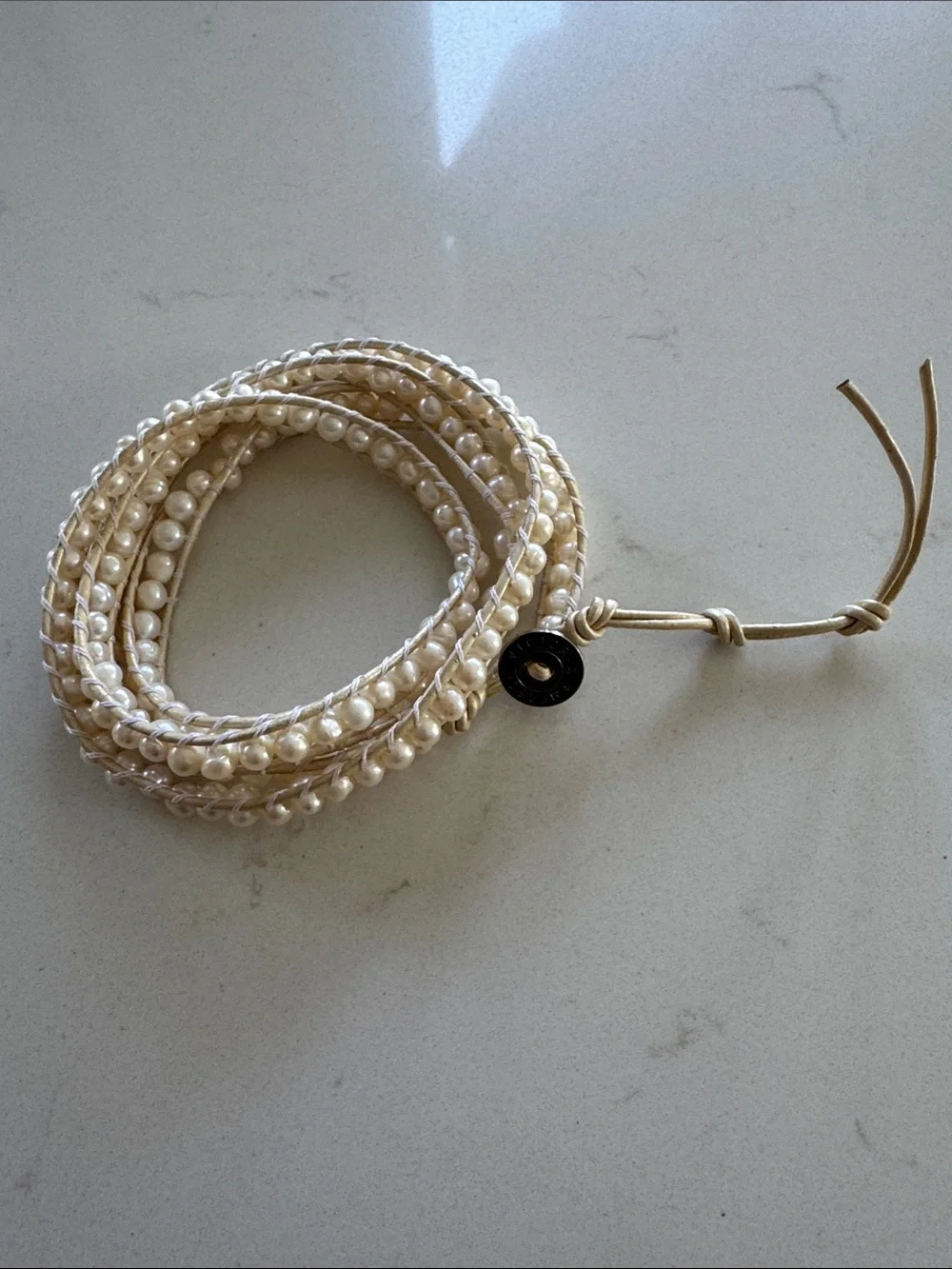 Victoria Emerson Pearl Wrap Bracelet - Ivory Beaded Multi-Strand 17-19